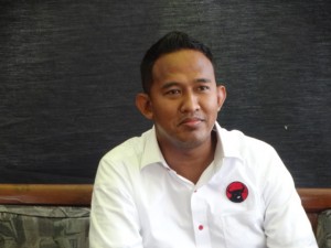 Achmad Fauzi, Cawabup dari PDIP usai berbincang santai tentang Refleksi Hardiknas dengan Koran Madura