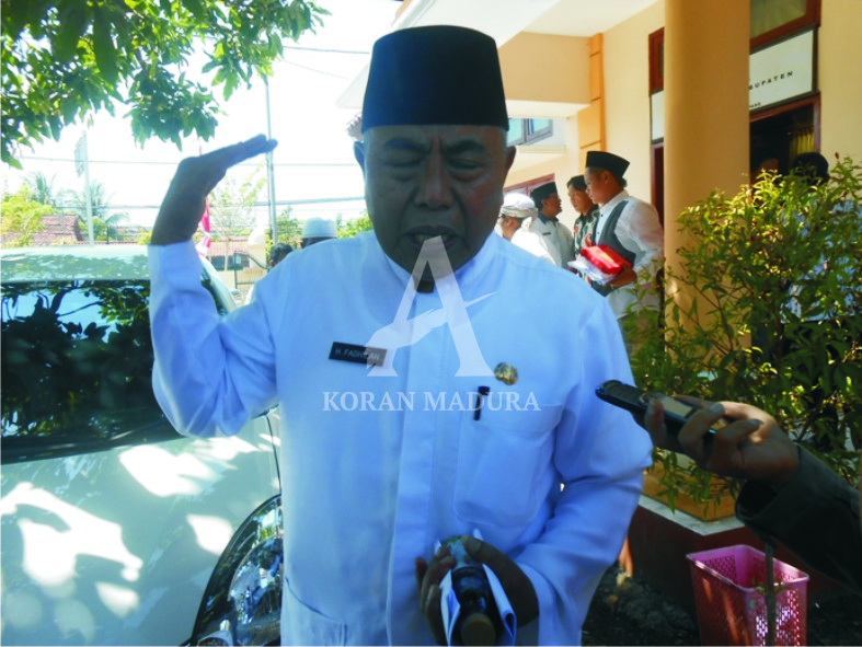 FADHILAH BUDIONO. Ketua Badan Narkotika Kabupaten (BNK) Kabupaten Sampang jumat lalu.