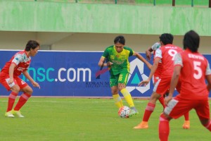 Pertandingan Perssu vs Martapura FC yang dimenangi oleh Perssu Kaisar Madura