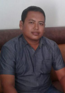 Salah satu tokoh pemuda Desa Beluk Kenek, Kecamatan Ambunten, Suriyanto. (JUNAIDI)