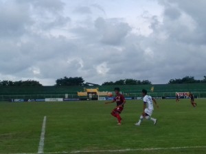 Pertandingan Perssu vs PSPS. (FATHOL ALIF)