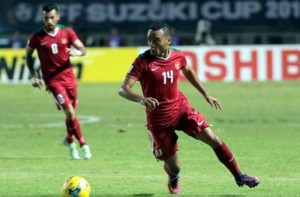 Aksi Rizky Pora bersama timnas Indonesia (sidomi.com)