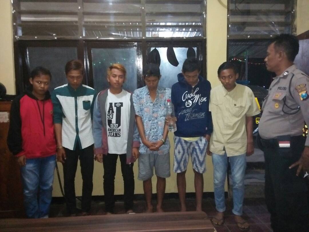 Enam Pemuda Diamankan Polisi Saat Pesta Miras