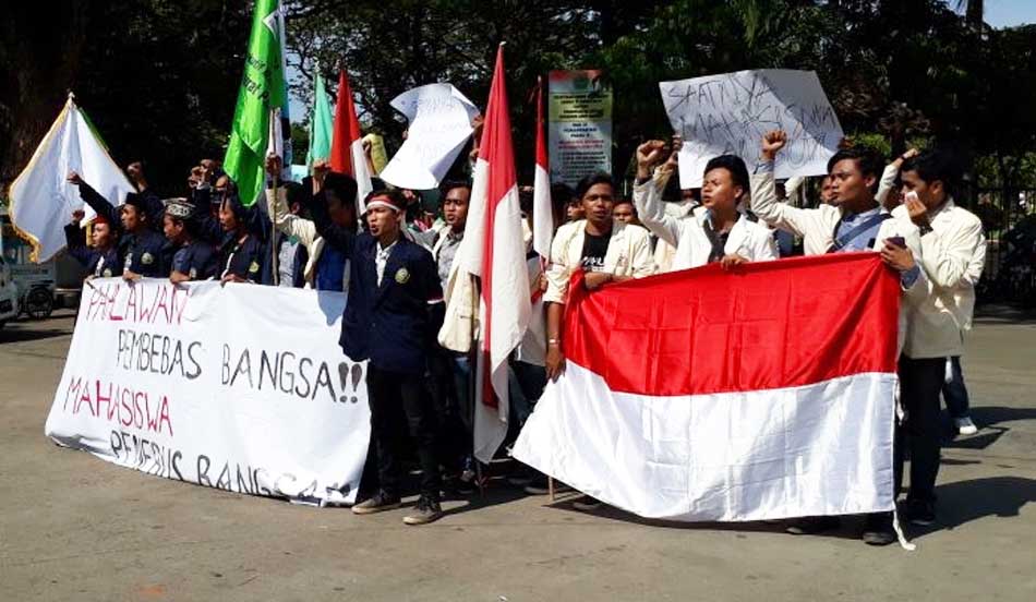 Hari Pahlawan, Mahasiswa Gelar Apel Upacara di Arek Lancor
