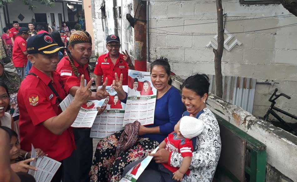 PDIP Kampanye Door to Door untuk Menangkan Ipul-Puti