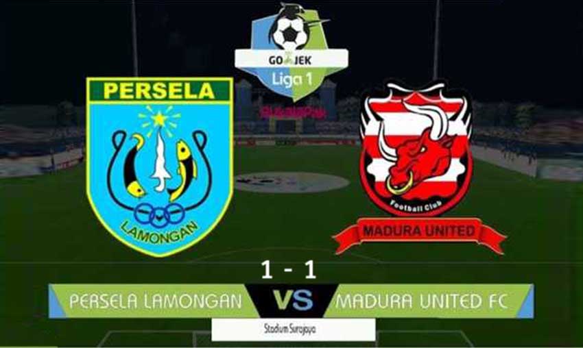 Madura United Bawa Pulang Satu Poin dari Markas Persela