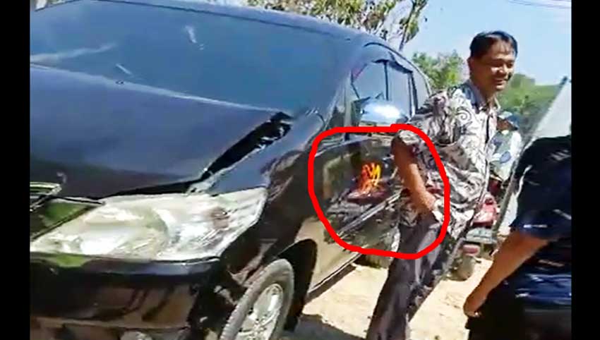 Mobil “Sumenep the Soul of Madura” Kecelakaan di Pamekasan