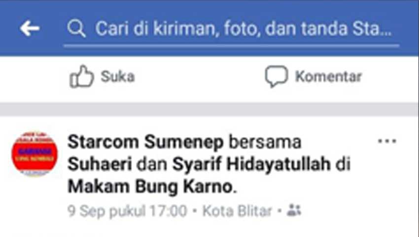 Ini Status Terakhir FB Starcom Sumenep Sebelum Aris dan Keluarga Meninggal Dunia