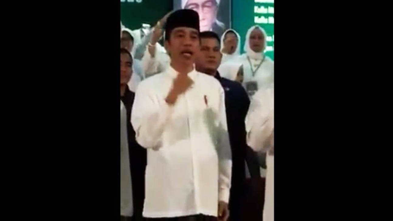 Deklarasi Ulama Se-Madura, Jokowi Fasih Nyanyikan Lagu ‘Syubbanul Wathon’ Karya Kiai Wahab
