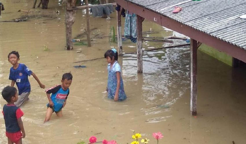 Luapan Bengawan Solo Meluas, 16 Desa di Lamongan Terendam Banjir