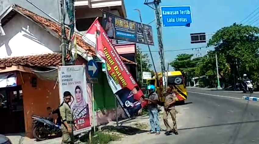 Serobot Aturan, 208 Baleho dan 20 Bendera APK Liar Ditertibkan