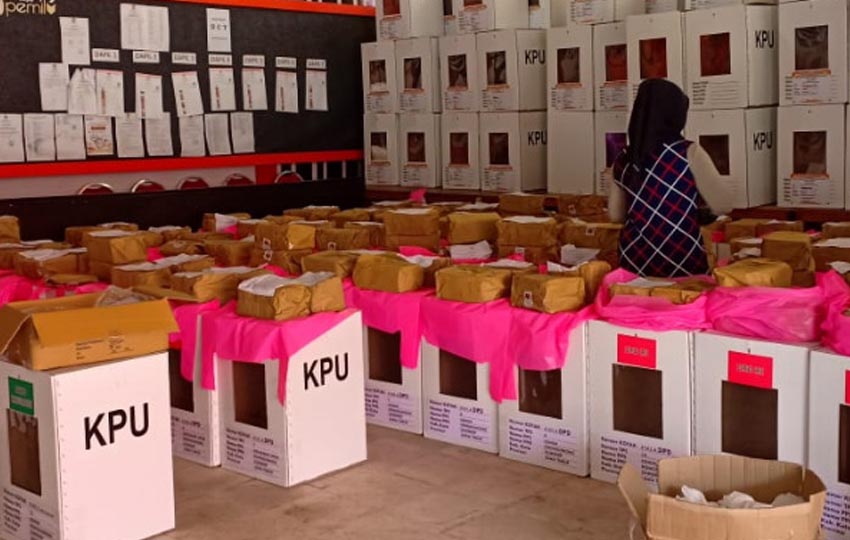 H-2 Pemilu 2019, Logistik untuk TPS Tambahan Belum Didistribusikan