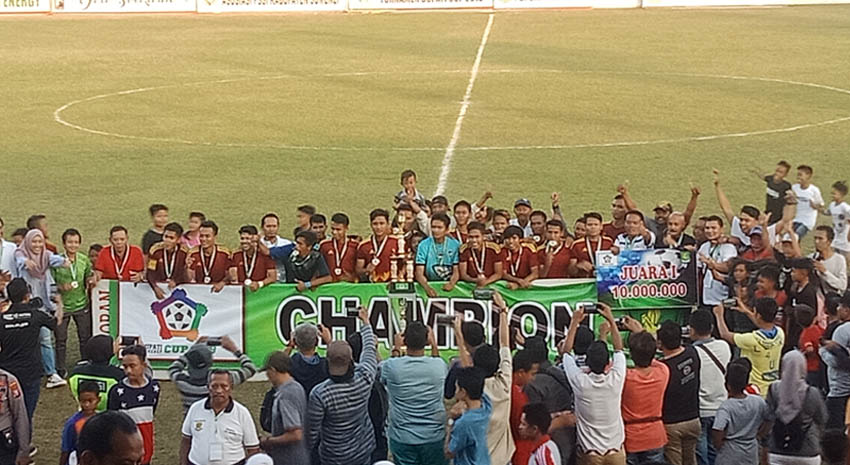 Tumbangkan Pasongsongan, Ambunten Juara Bupati Cup 2019