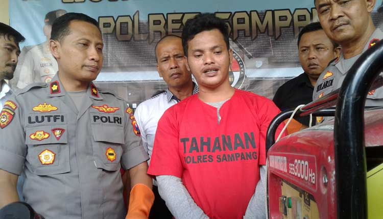 Kecanduan Game Online PUBG, Seorang Pengangguran di Sampang Nekat Curi Genset