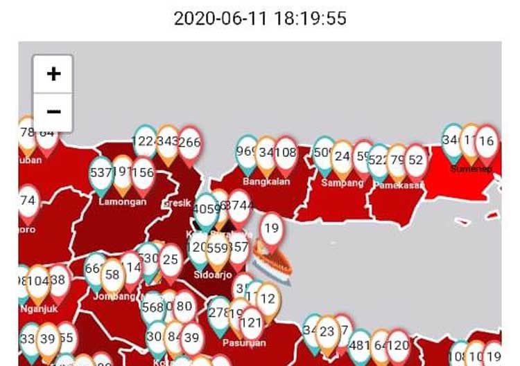 Update Terkini Covid-19 di Madura 12 Juni: 232 Positif, 44 Sembuh, dan 28 Meninggal