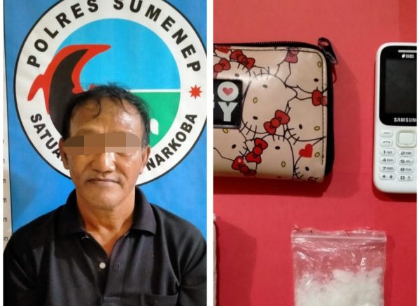 Tangkap Pria Paruh Baya, Polres Sumenep Sita 17,12 Gram Sabu