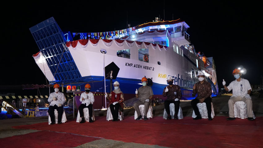 PT Adiluhung Saranasegara Luncurkan KMP Aceh Hebat 2