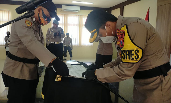 Tiga Kapolsek di Sumenep Dimutasi