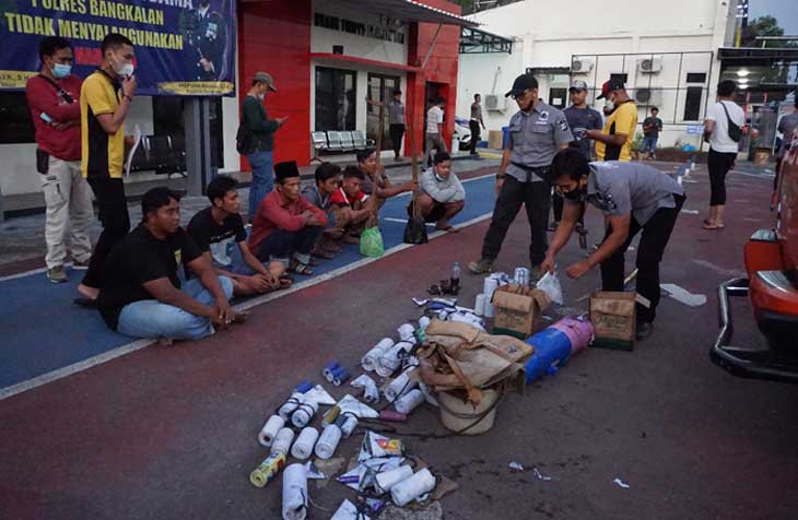 Tujuh Penyulut Petasan di Bangkalan Ditangkap Polisi, Diancam 10 Tahun Penjara