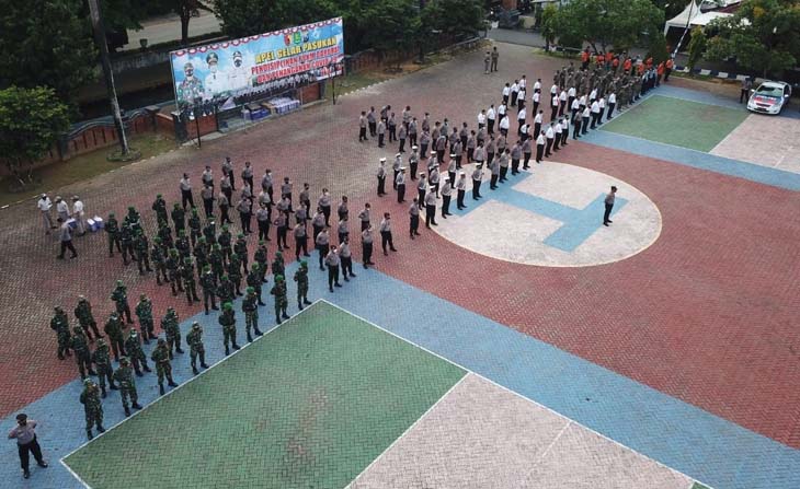 Polres Sumenep Kerahkan Seluruh Personel Kawal PPKM Darurat