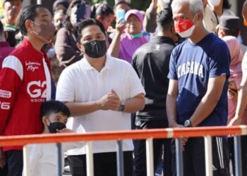 Ganjar Pranowo Jalan Bareng Erick Thohir, Warganet Nilai Sinyal Kuat Jelang Pilpres 2024