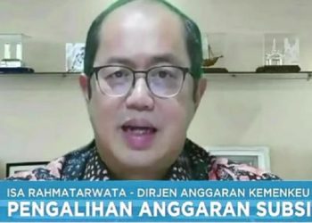 Dirjen Anggaran Kementerian Keuangan Isa Rachmatarwata