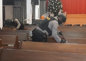 Polres Sumenep Sterilisasi Tiga Gereja