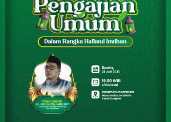 Hadirilah! Pengajian Umum Haflatul Imtihan Madrasah Nasy-atul Muta’allimin Candi Malam Ini