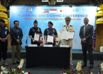 Tiga Negara Pantai Teken MoU Penanggulangan Pencemaran Minyak di Laut