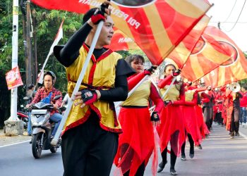PDI Perjuangan Meriahkan Hari Kemerdekaan dengan Kirab