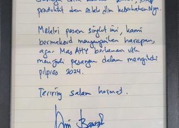 Surat Tulisan Tangan Lamaran Anies ke AHY Beredar Luas