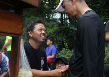 Ketika Pedagang Mie Ayam Bertemu Sang Idola Ganjar Pranowo