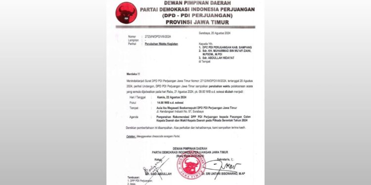 Rekomendasi PDI Perjuangan Resmi Berlabuh ke Pasangan KH Mamak dan Mas AB