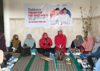 Pilkada Sumenep 2024, Emak-Emak di Kalianget Deklarasikan Dukungan untuk Paslon Nomor Urut 02