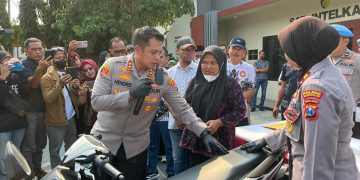 Polisi Serahkan Motor Korban Begal di Geger Bangkalan kepeda Pemilik