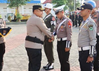 Resmi Dimulai! Polres Pamekasan Terjunkan Pasukan Gabungan Amankan Arus Mudik Lebaran 2026